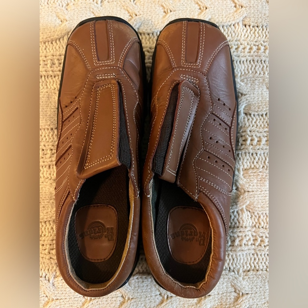 EUC Dr Martens slip on mules, brown, european size 39